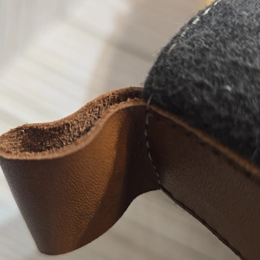 One‎ Ground Gray and Brown Men's Leather Boots